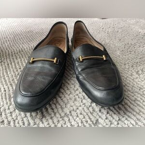 Sam Edelman Loraine Gold Bit Genuine Leather Loafer in black size 8.5, 8 1/2